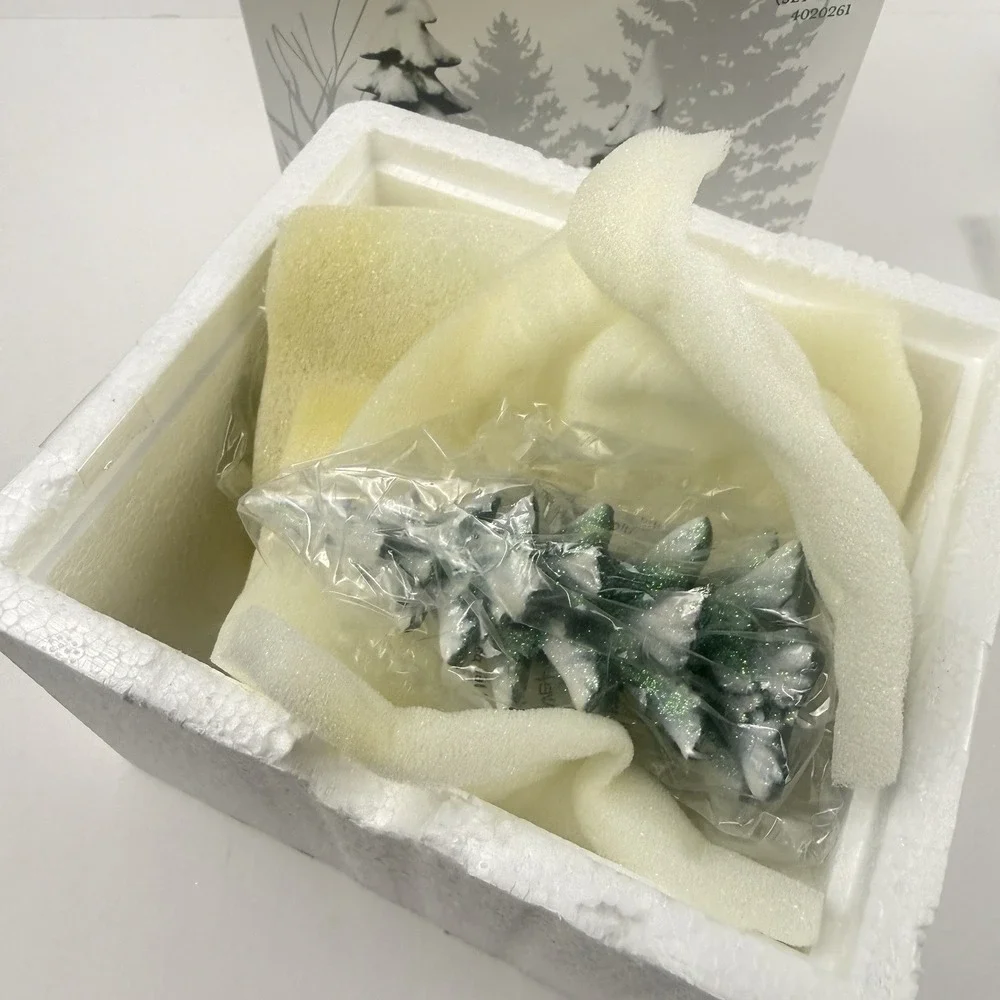 Department 56 Village Accessories Winter Pines Trees Christmas Set of 3 #4020261